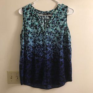 Apt 9 Blue Floral Blouse
